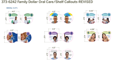 Picture of US Family Dollar Oral-B In-Aisle Graphics Kits 23.24