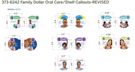Picture of US Family Dollar Oral-B In-Aisle Graphics Kits 23.24